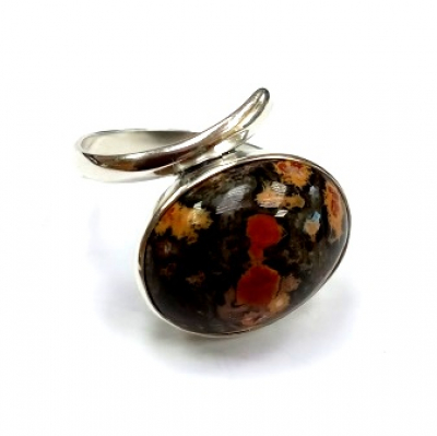 Кольцо к10278Яшмп (Ag 925) Серебряные грани, ювелирная компания