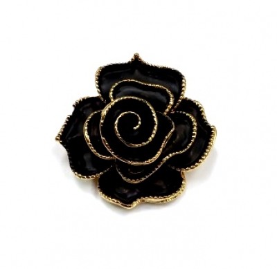 Брошь Роза 2 Серебряные грани, ювелирная компания