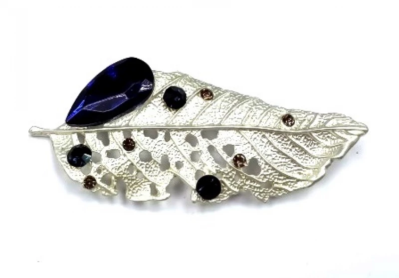 Подвеска - брошь Лист 15 Серебряные грани, ювелирная компания