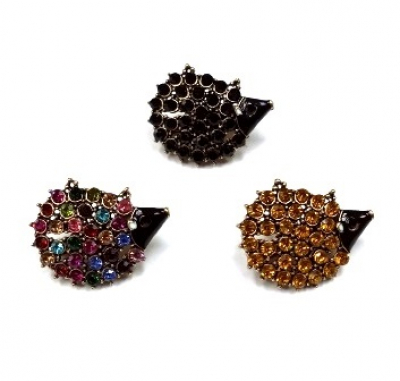 Брошь Ежик 4 Серебряные грани, ювелирная компания