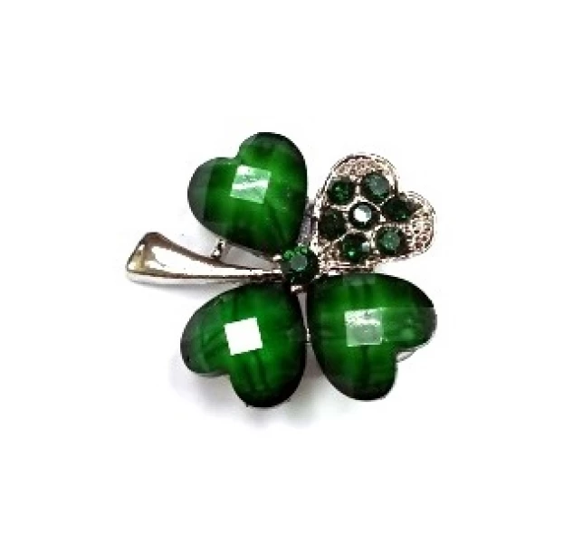 Брошь Клевер 5 Серебряные грани, ювелирная компания