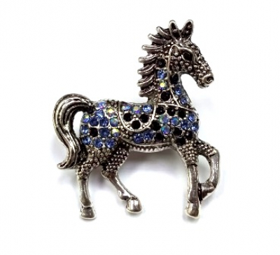 Брошь Лошадка 3. Серебряные грани, ювелирная компания