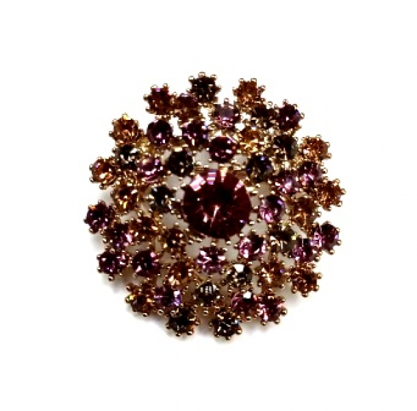 Брошь Салют 2 Серебряные грани, ювелирная компания