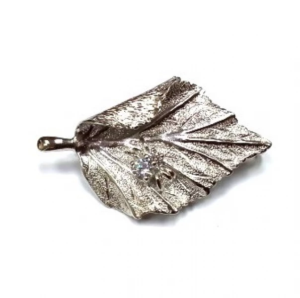 Брошь 880098 (Ag 925) Серебряные грани, ювелирная компания