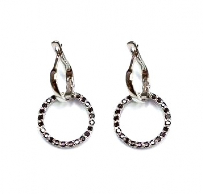 Серьги 301244 (Ag 925) Серебряные грани, ювелирная компания