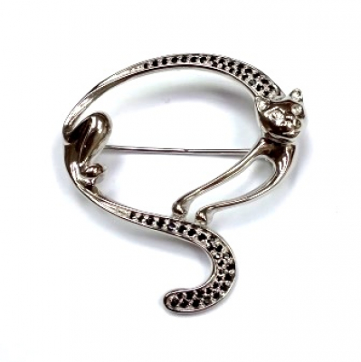 Брошь 880081 (Ag 925) Серебряные грани, ювелирная компания