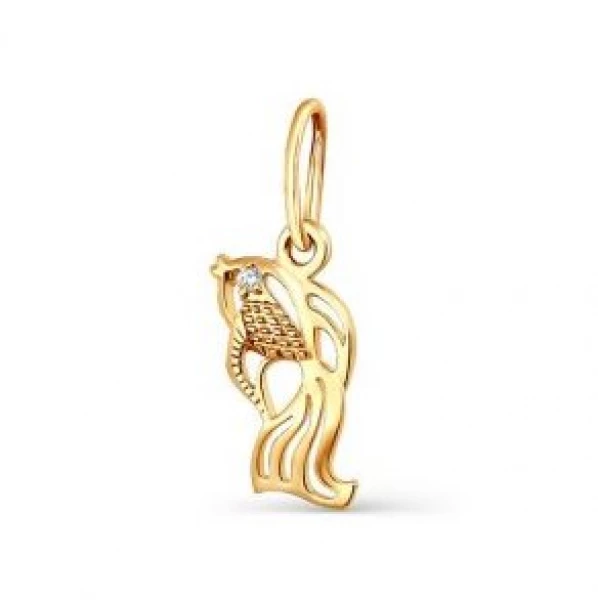 Подвеска 1200033546 (Au 585) Серебряные грани, ювелирная компания