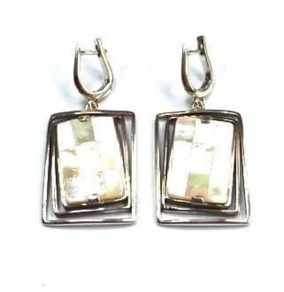 Серьги 462сПерл (Ag 925) Серебряные грани, ювелирная компания