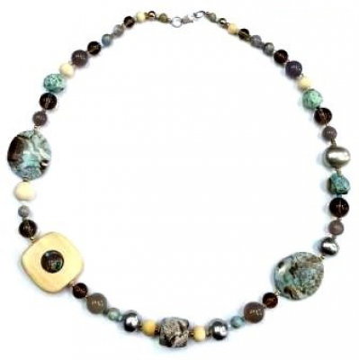 Бусы 812-1 (Ag 925) Серебряные грани, ювелирная компания