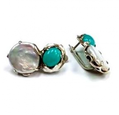 Серьги с10002АмзЖемб (Ag 925) Серебряные грани, ювелирная компания