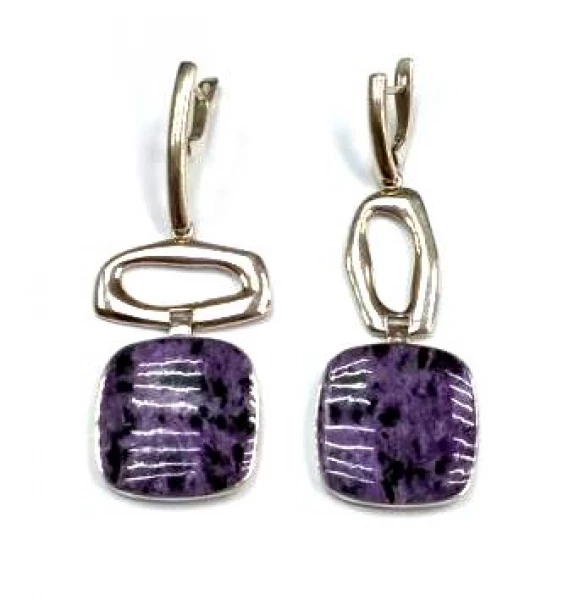 Серьги с10191Чар (Ag 925) Серебряные грани, ювелирная компания