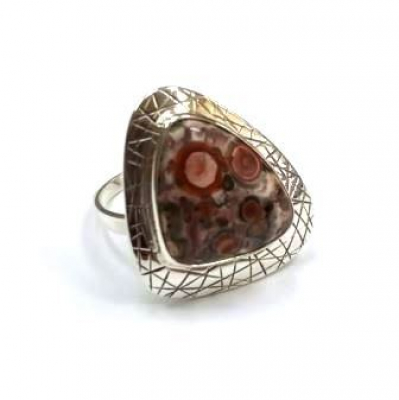 Кольцо к1865Яшмп (Ag 925) Серебряные грани, ювелирная компания