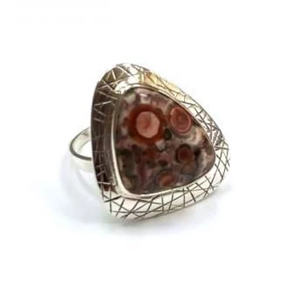 Кольцо к1865Яшмп (Ag 925) Серебряные грани, ювелирная компания