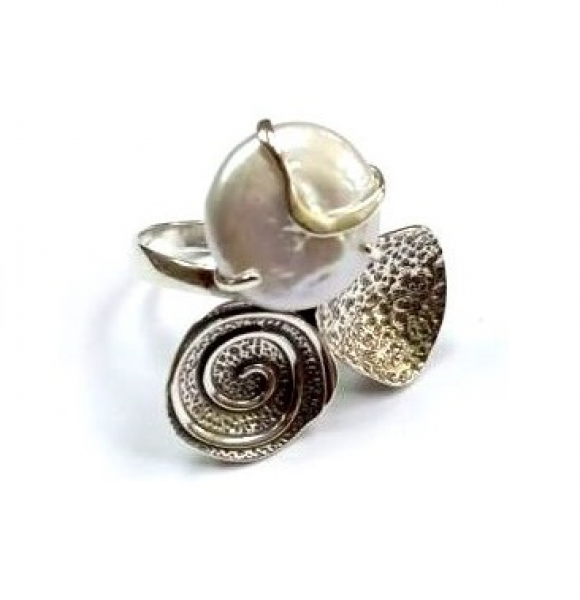 Кольцо к10146Жемб (Ag 925) Серебряные грани, ювелирная компания