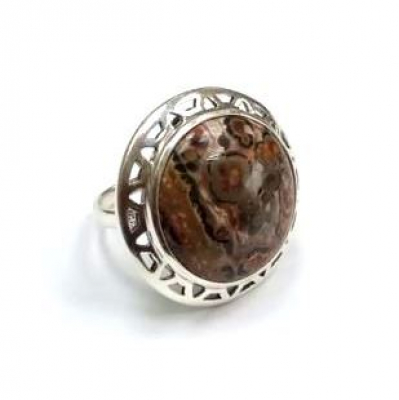 Кольцо к1577Яшмп (Ag 925) Серебряные грани, ювелирная компания