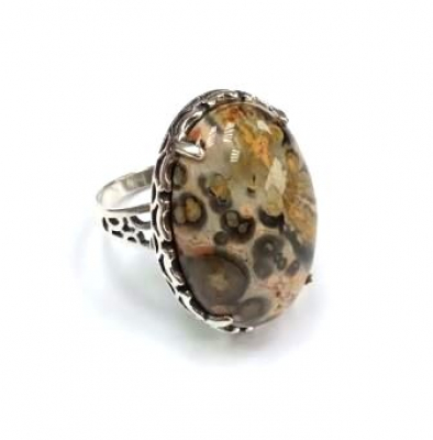 Кольцо к1795Яшмп (Ag 925) Серебряные грани, ювелирная компания