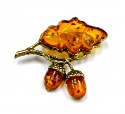 Брошь Веточка 17 Серебряные грани, ювелирная компания