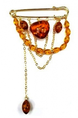 Брошь Булавка 25 Серебряные грани, ювелирная компания