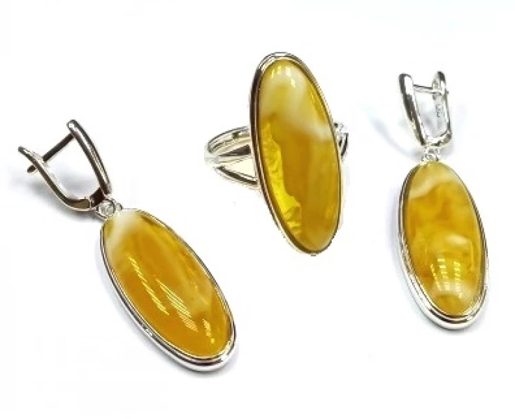 Гарнитур ГЛП023.1 (Ювелирный сплав) Серебряные грани, ювелирная компания