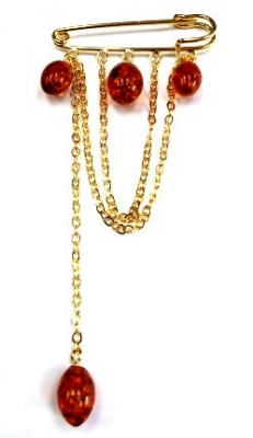 Брошь Булавка 26 Серебряные грани, ювелирная компания