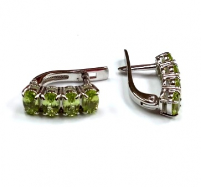 Серьги С-3763рс406 (Ag 925) Серебряные грани, ювелирная компания