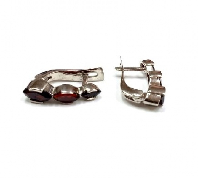 Серьги Г2068 (Ag 925) Серебряные грани, ювелирная компания