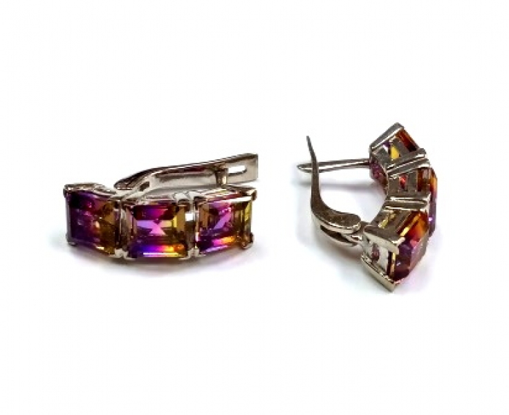 Серьги 2152юк.ам (Ag 925) Серебряные грани, ювелирная компания