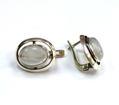 Серьги с1330Лун (Ag 925) Серебряные грани, ювелирная компания