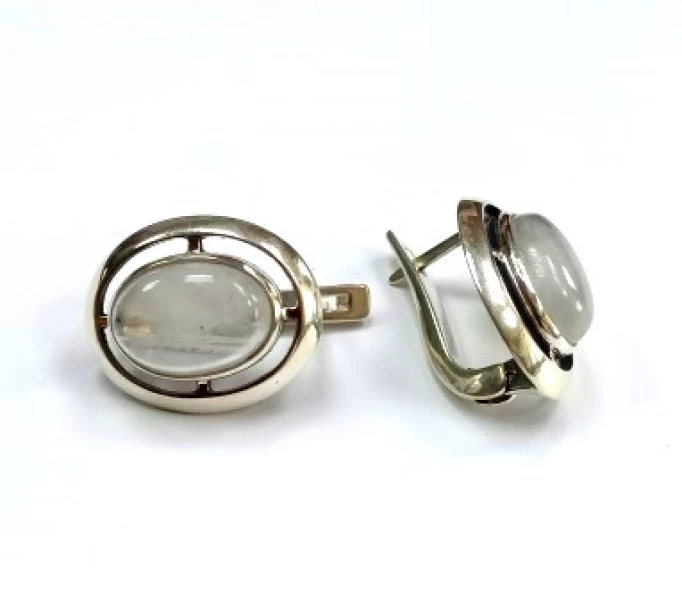 Серьги с1330Лун (Ag 925) Серебряные грани, ювелирная компания