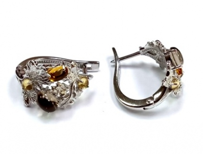 Серьги С-5280рк40507 (Ag 925) Серебряные грани, ювелирная компания