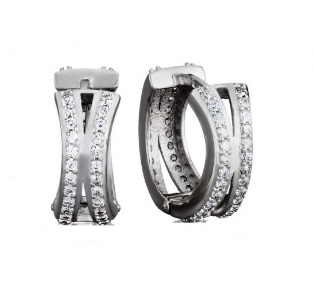 Серьги 3290.1 (Ag 925) Серебряные грани, ювелирная компания