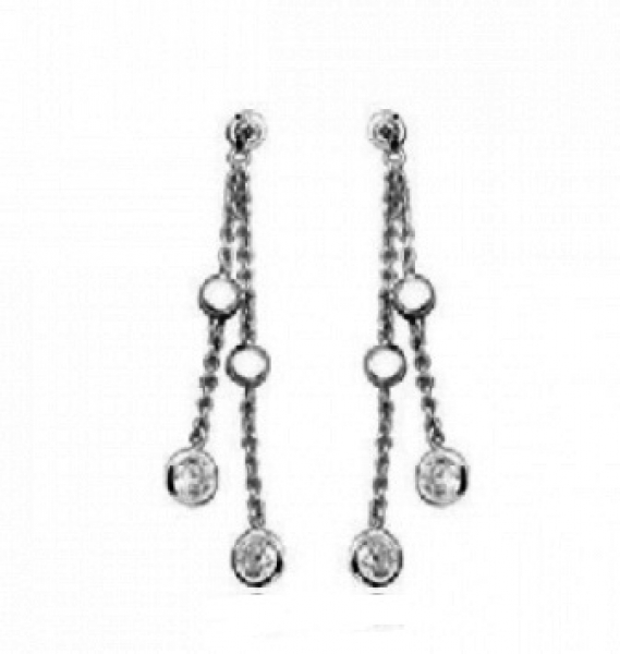 Серьги AE11313Z/P (Ag 925) Серебряные грани, ювелирная компания