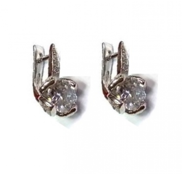 Серьги С-4044рс200 (Ag 925) Серебряные грани, ювелирная компания