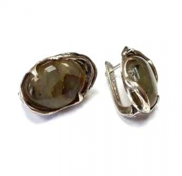 Серьги с1745Лабр (Ag 925) Серебряные грани, ювелирная компания