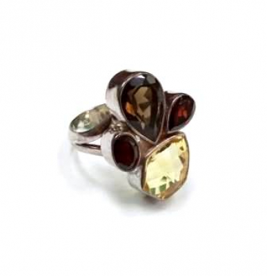 Кольцо Mem-000001R (Ag 925) Серебряные грани, ювелирная компания