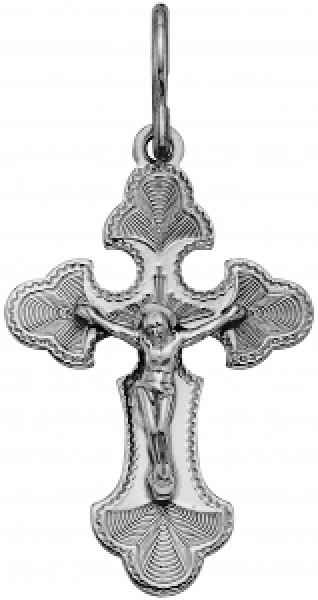 Крест KP 14. (Ag 925) Серебряные грани, ювелирная компания